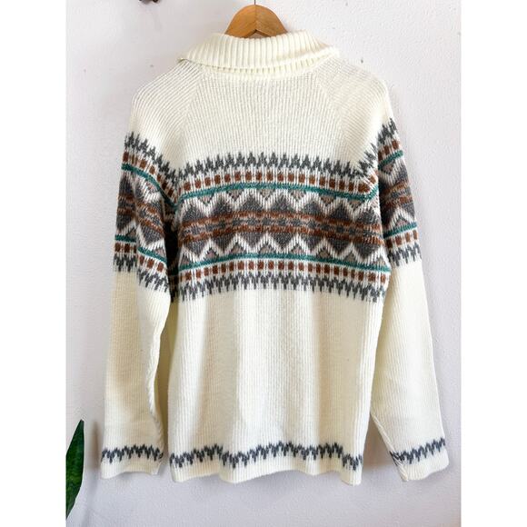 80’s The Dude Style Zip Cardigan - Picture 10 of 11